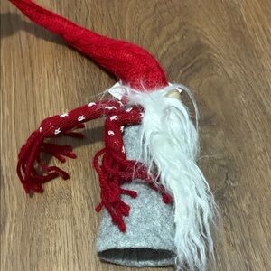 Red and Gray Gnome Decoration